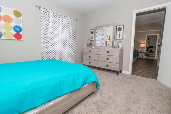 The Marq Apartments Clubhouse Model bedroom 4b